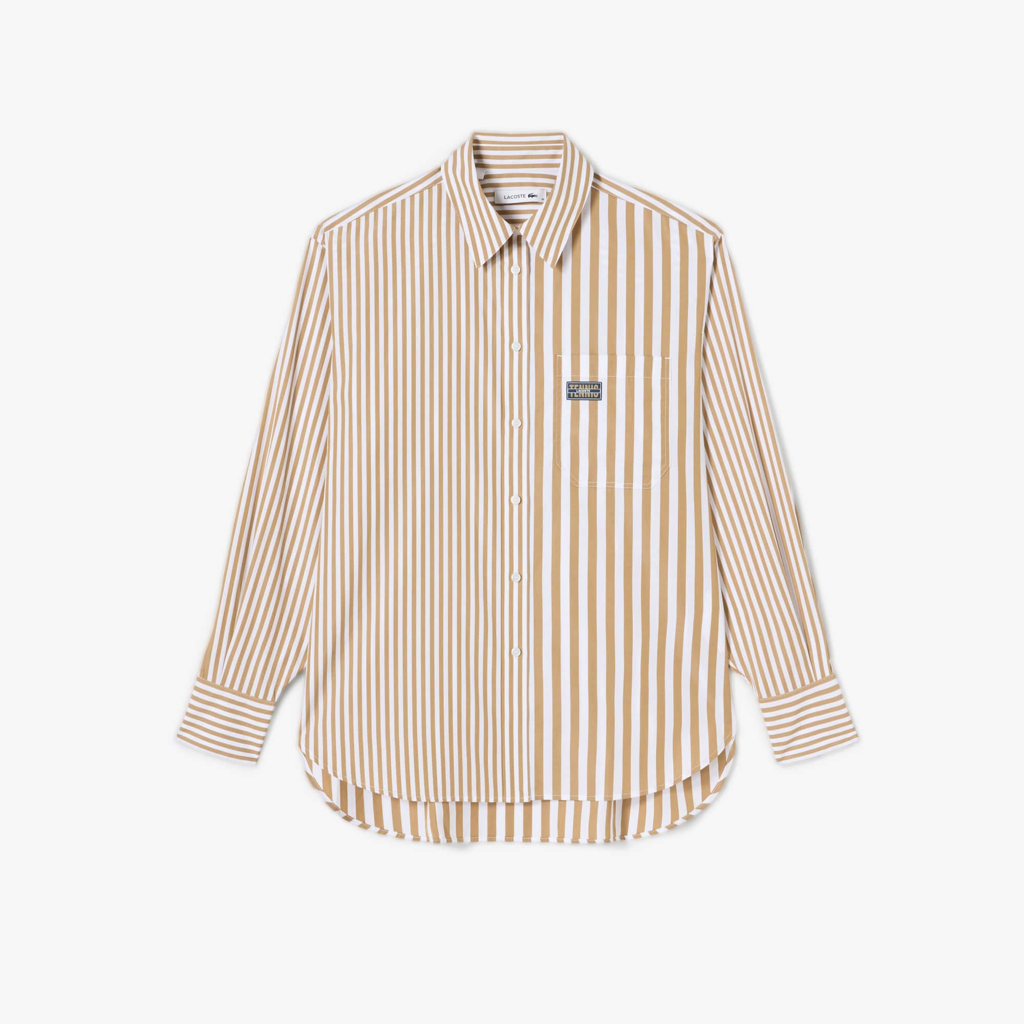 Women's Striped Cotton Poplin Shirt