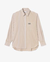 Women's Striped Cotton Poplin Shirt
