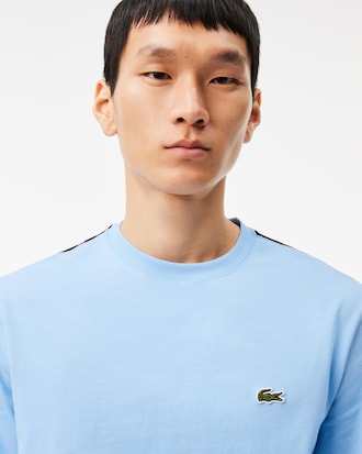 Men's Logo Stripe Cotton T-Shirt