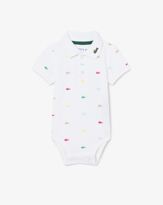 Infants' Crocodile Print Piqu&eacute; Onesie
