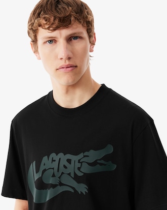 Playera de Algod&oacute;n Estampada de Corte Cl&aacute;sico