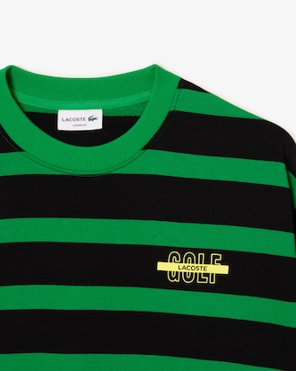 Sudadera loose fit con estampado en 3D a rayas