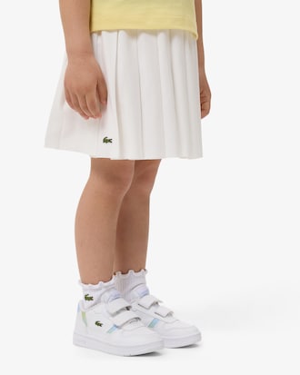 Oxford Cotton Pleated Skirt