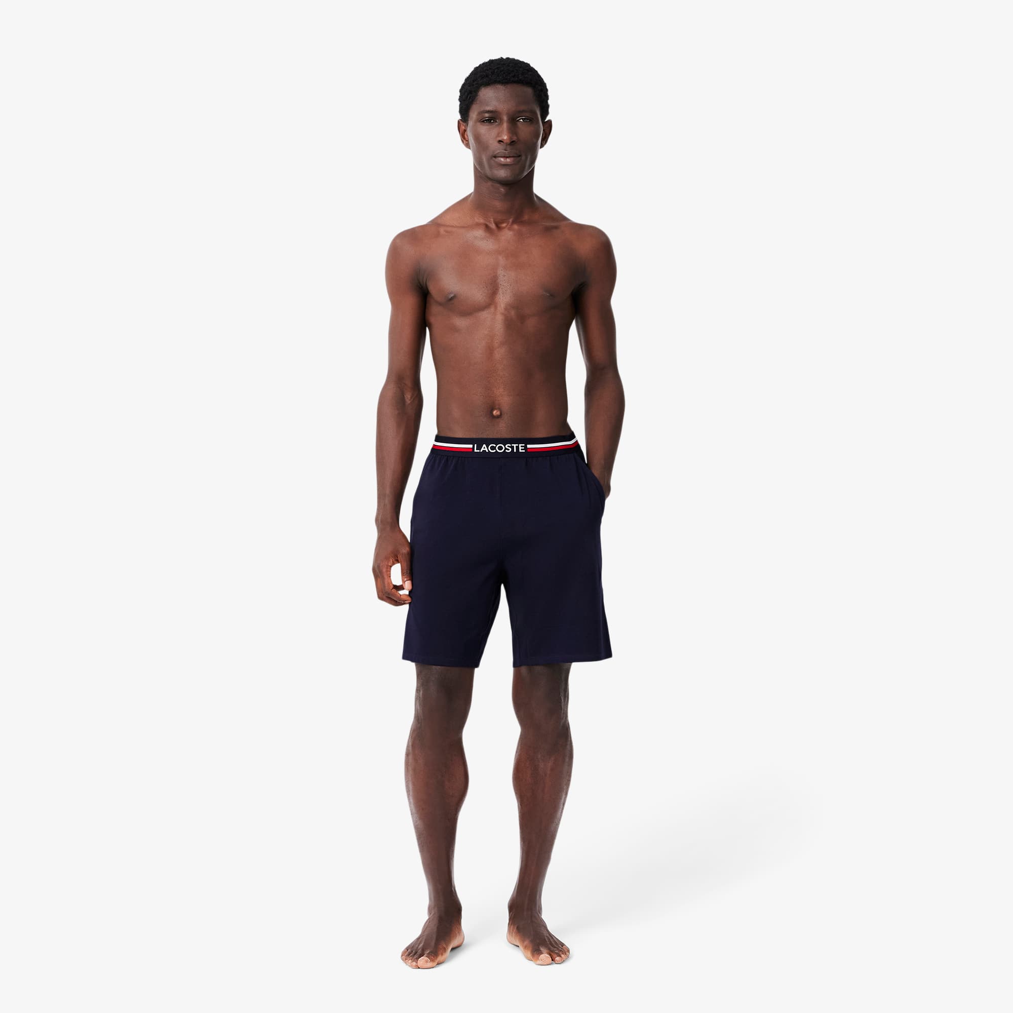 Lacoste Boxers Largos Para Hombre Azul