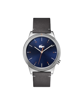 Men's Motion Watch with Grey Leather Strap