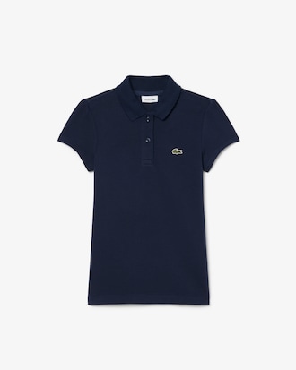 Girls' Scalloped Collar Piqu&eacute; Polo