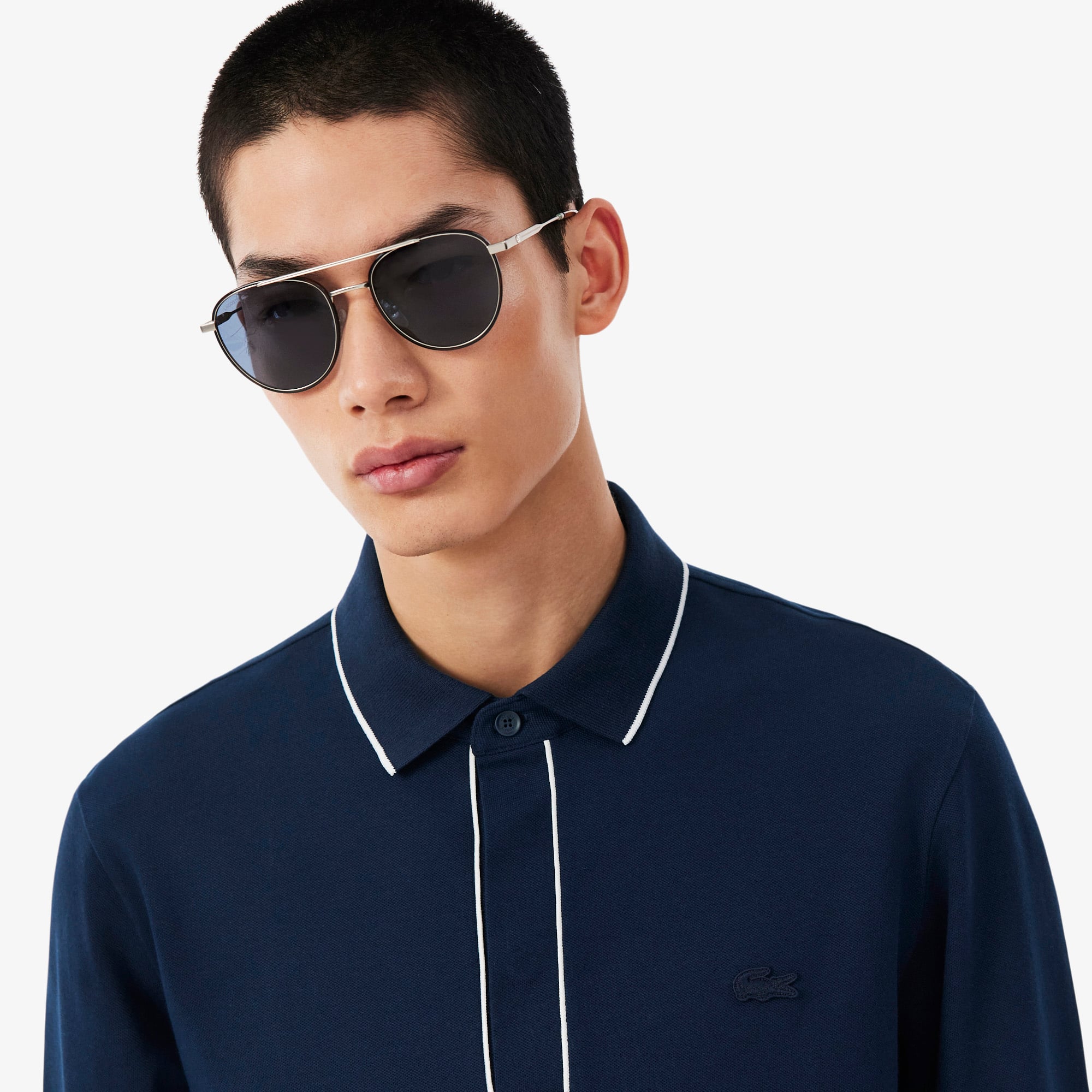 Regular Fit Long Sleeved Paris Polo Shirt