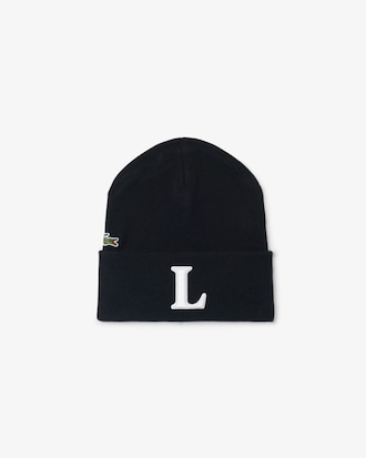 Embroidered Wool Blend Beanie