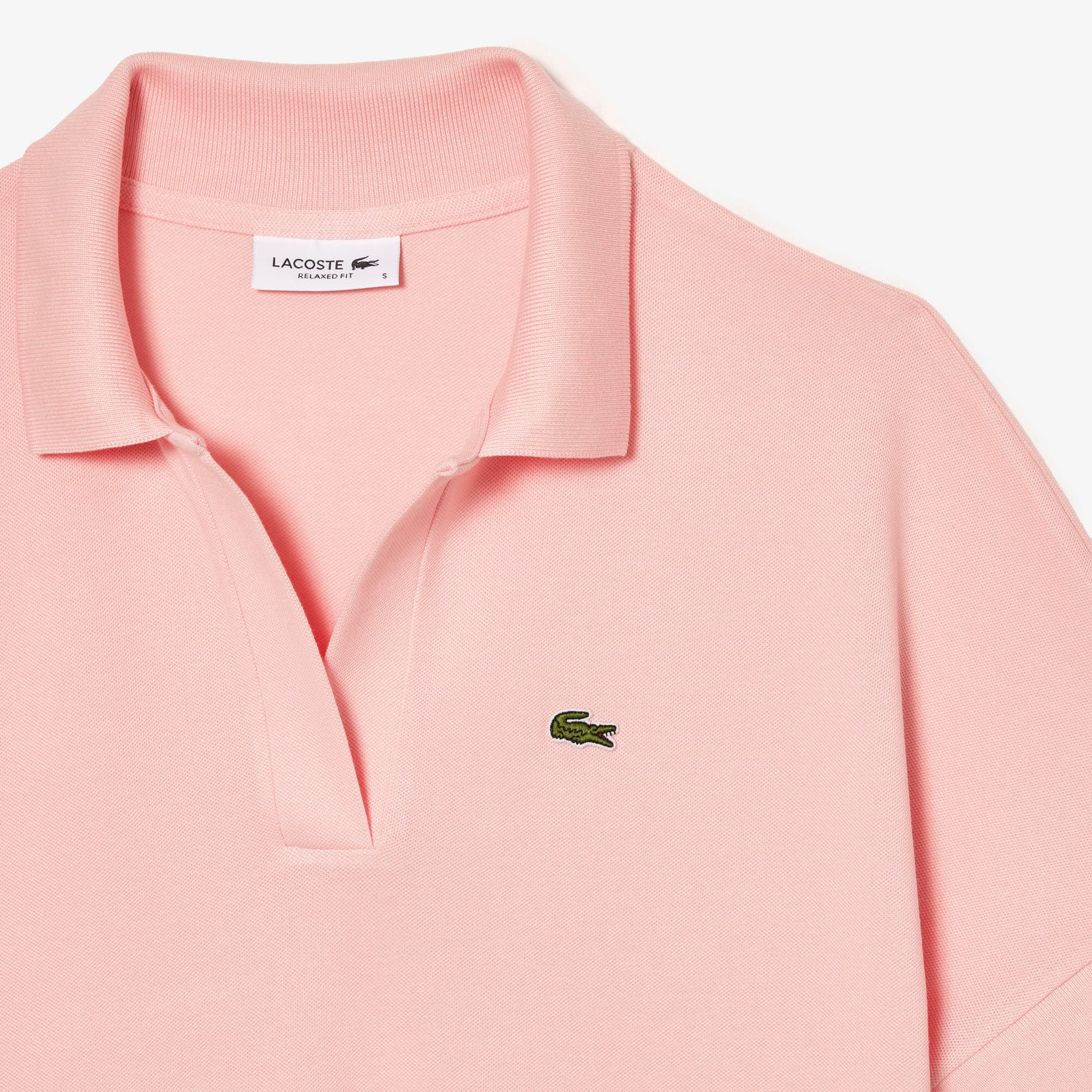 新品未使用　LACOSTE　X　スナイデル 半袖ポロシャツ ピンクショート丈 LACOSTE ポロシャツ SNIDEL スナイデル ラコステ - メルカリ