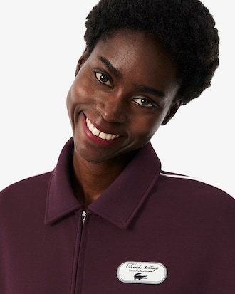 Tennis Heritage Zipped Badge Accent Sweatshirt