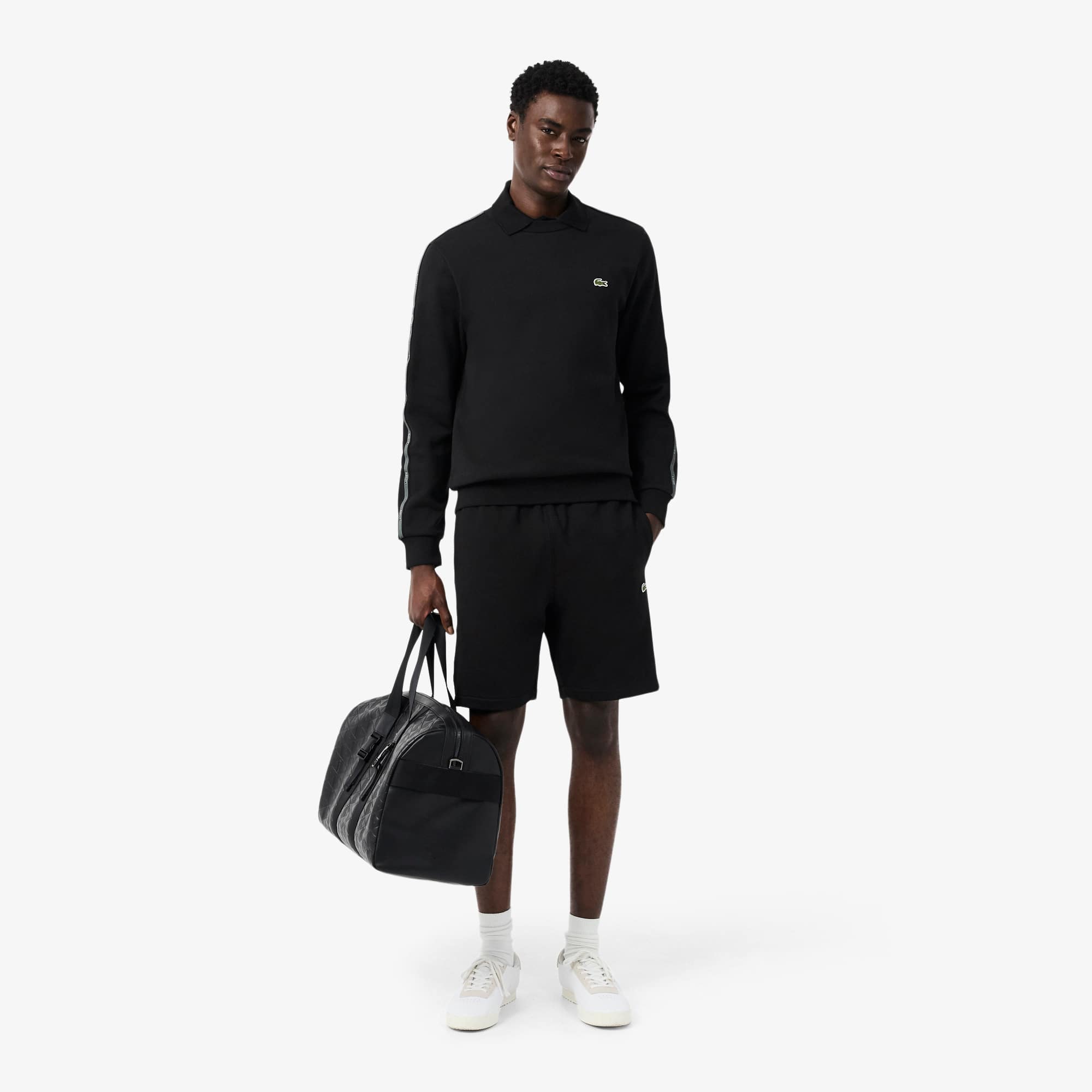 Regular Fit Logo Stripe Fleece Shorts - Shorts & Swim - New In