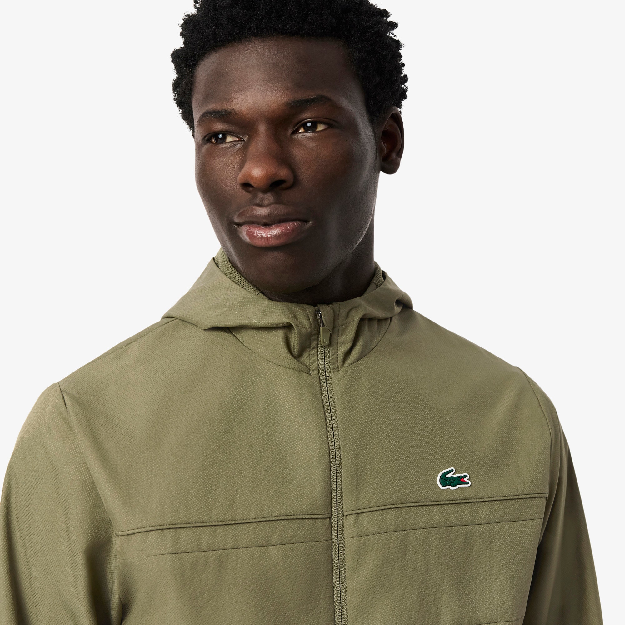 【新品タグ付き】Lacoste ダークグリーン ベージュ ジャケット 新品タグ付き】Lacoste ダークグリーン ベージュ ジャケット