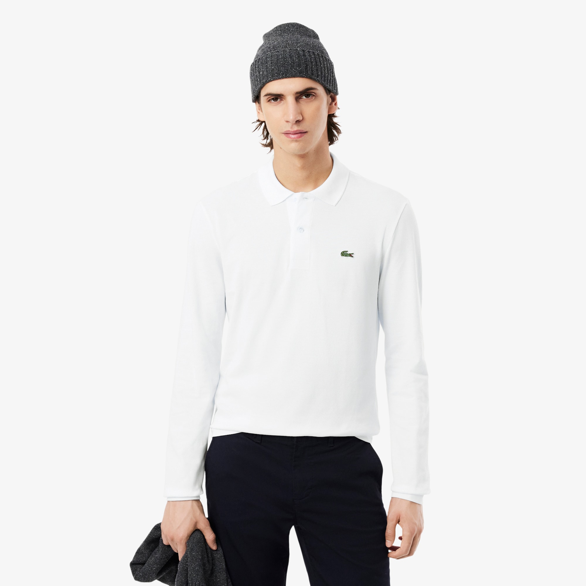 Tシャツ・カットソー LACOSTE Men Polo Shirts L13121 White 16069925_31326668_600.jpg