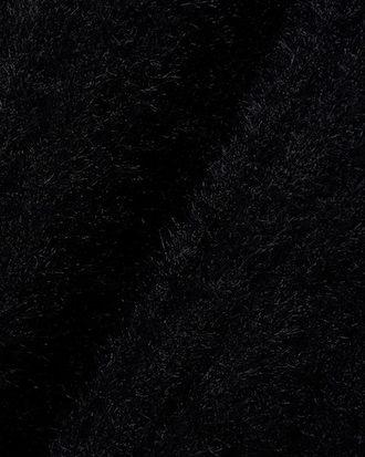 Women's Fuzzy Ribbed Knit Polo Collar Dress