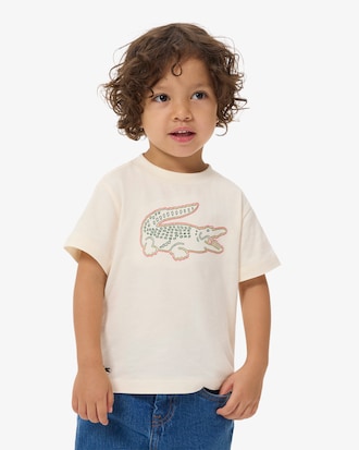 Playera de Algod&oacute;n con Bordado de Cocodrilo