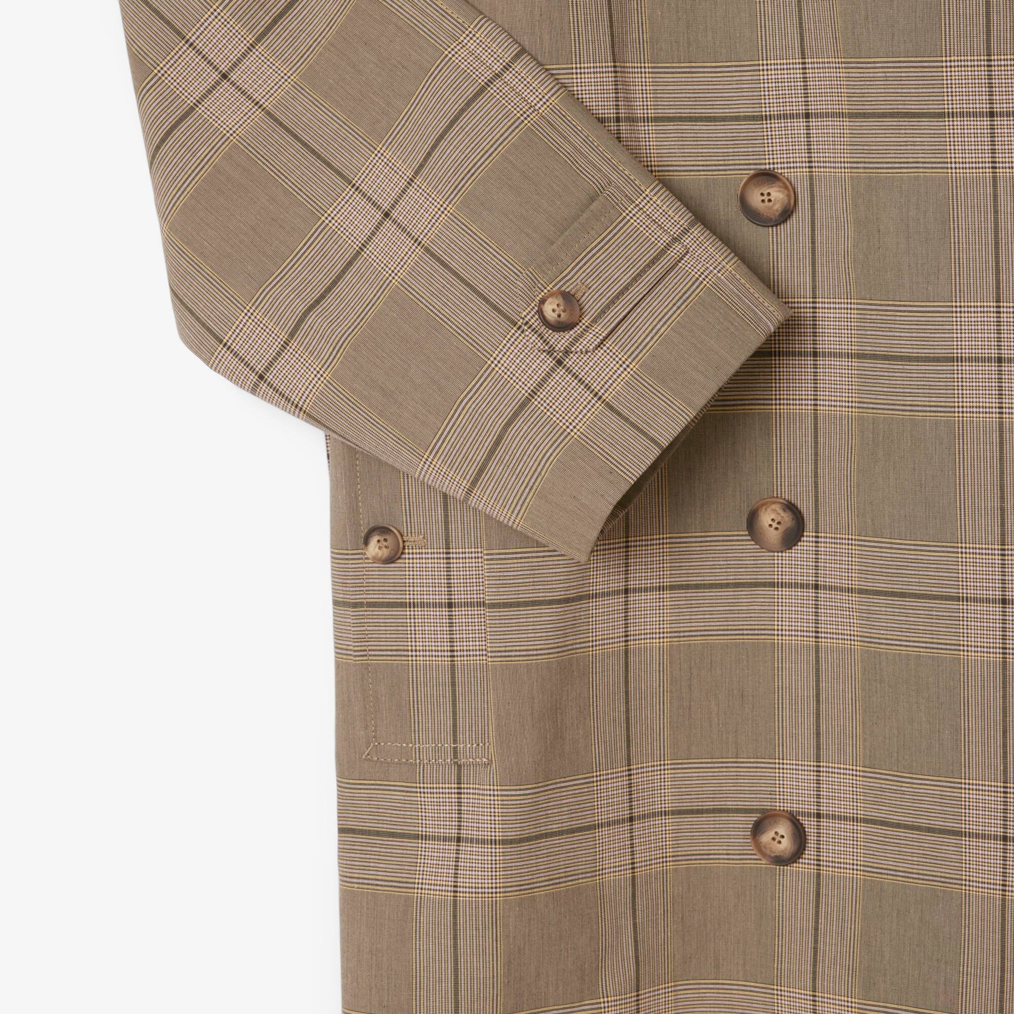 Women's Water-Repellent Plaid Wrap Coat