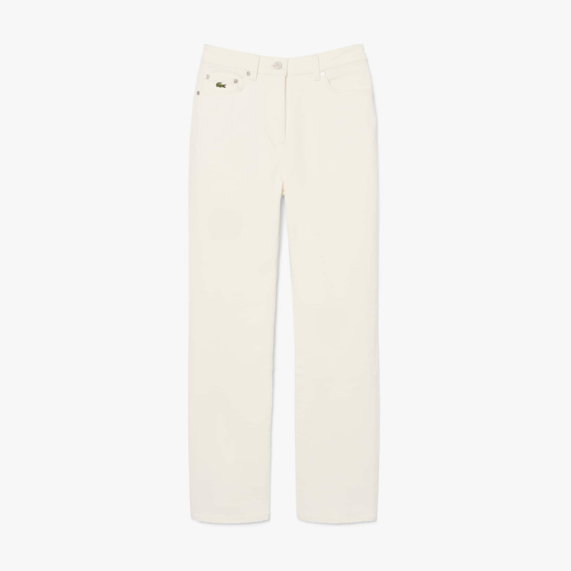 Straight Cut High Waist Denim Jeans