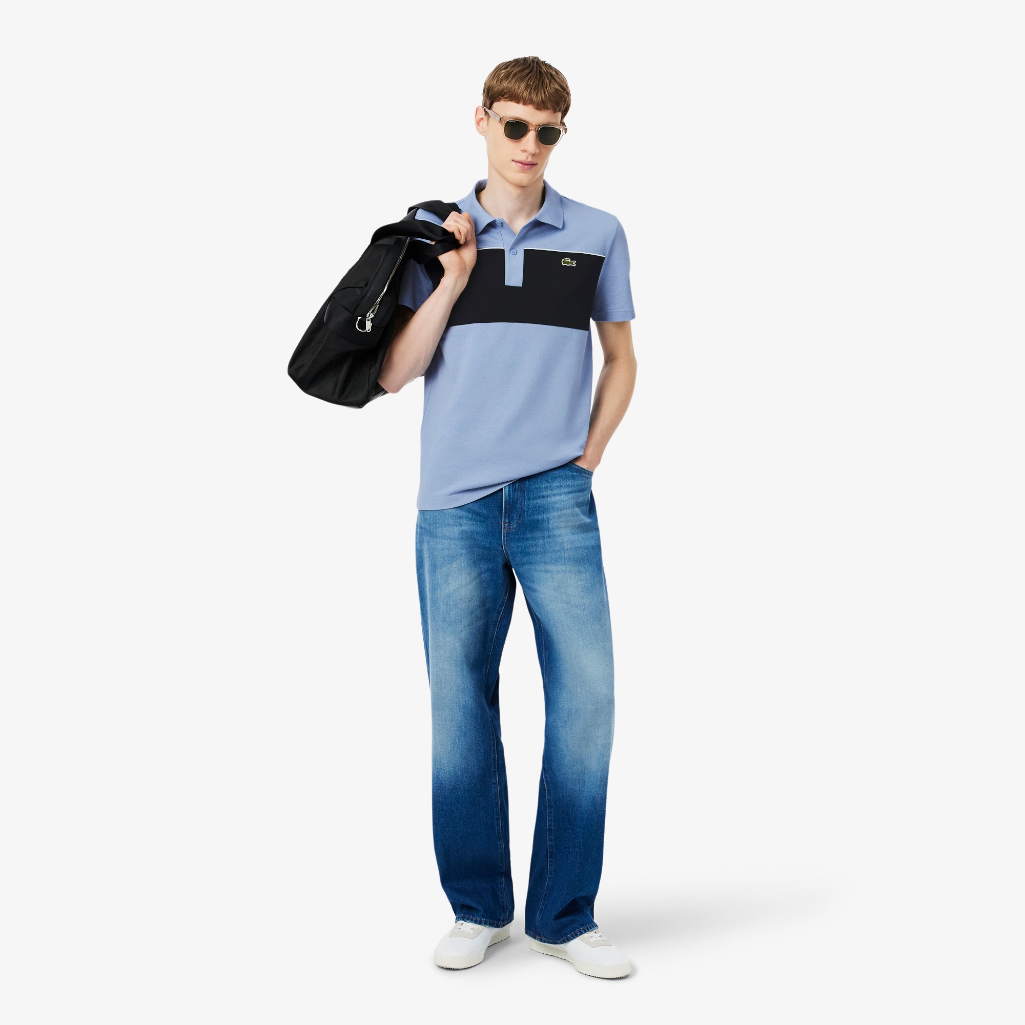 Regular Fit Colorblock Piqué Polo - Polo Shirts - New In 2026 | Lacoste