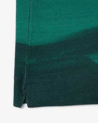 Men's Classic Fit Printed Petit Piqué Polo