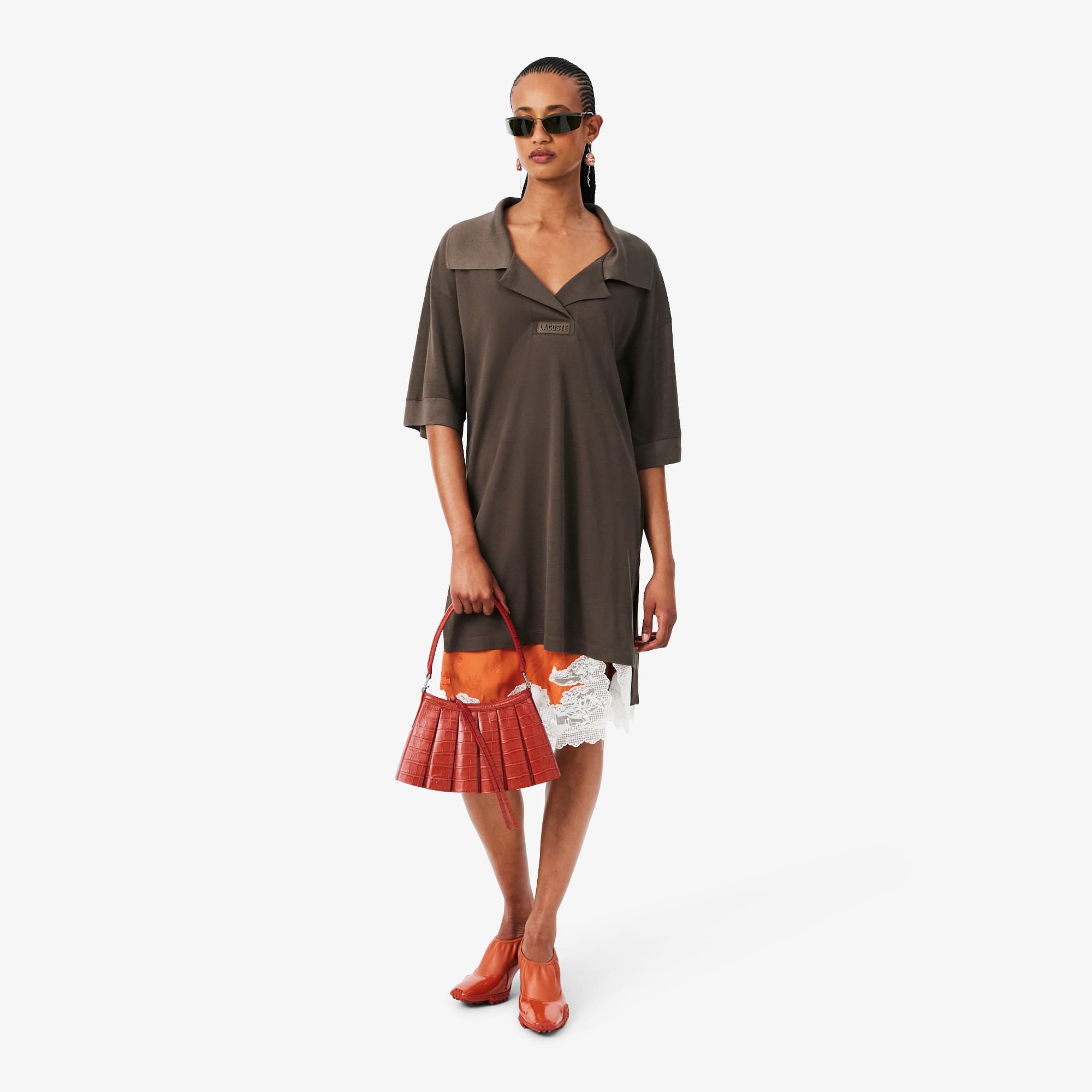 Runway Small Lenglen Crocodile Effect Leather Bag - undefined