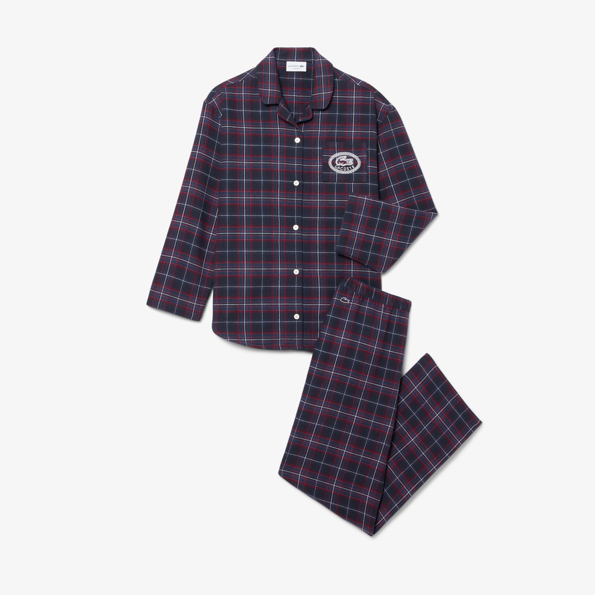 Cotton Plaid Pajama Set
