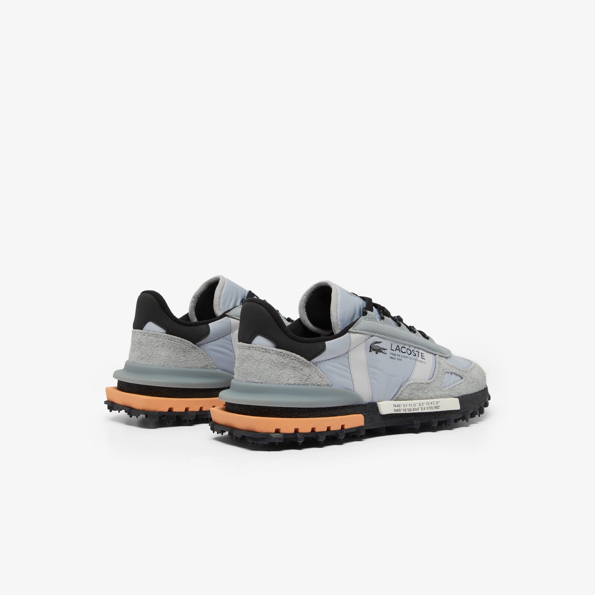 スニーカー Lacoste Black Fabric And Suede Elite Active Sneakers Lacoste Men's Lacoste Elite Active Textile Sneakers - Macy's