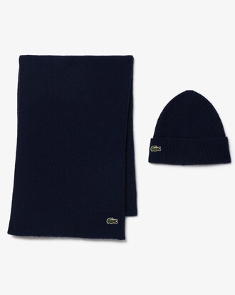 Set de regalo de bufanda y gorro de lana