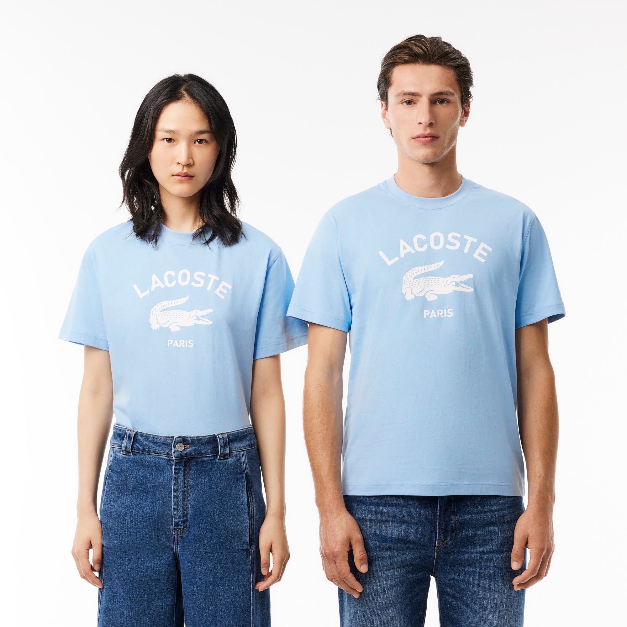 Lacoste Unisex Signature Print Cotton T-Shirt