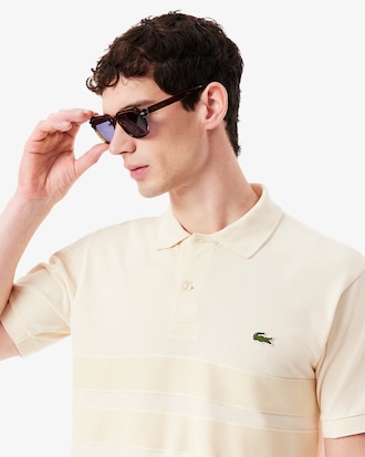 Men's Bold Stripes Classic Fit L.12.12 Polo