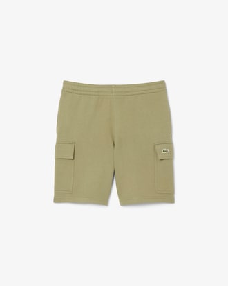 Men's Cotton Fleece Cargo Shorts