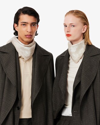 Runway Printed Silk Square