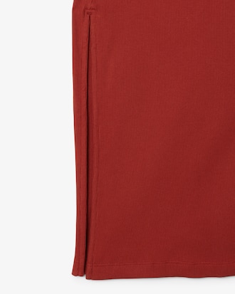 Robe polo longue coton c&ocirc;tel&eacute;