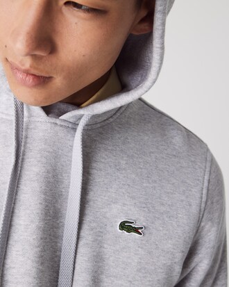 Sweatshirt &agrave; capuche Lacoste SPORT en molleton uni