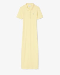 Women's Long Ribbed Cotton Polo Dress