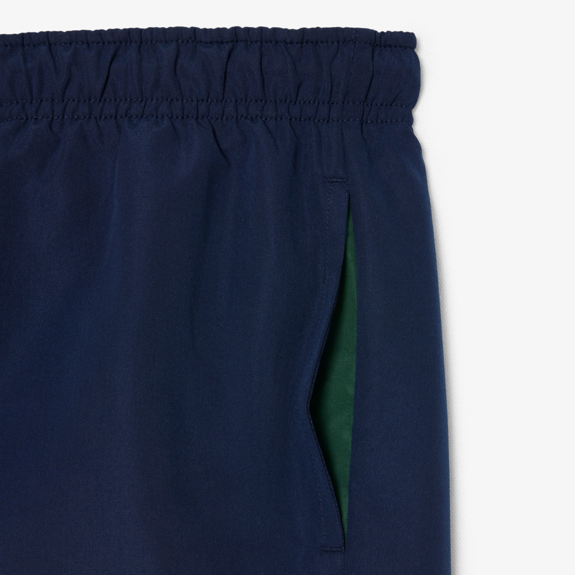 Monochromatic Lined Swim Trunks