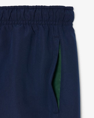 Monochromatic Lined Swim Trunks