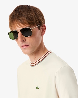 Men's Made In France Stripe Neck T-Shirt