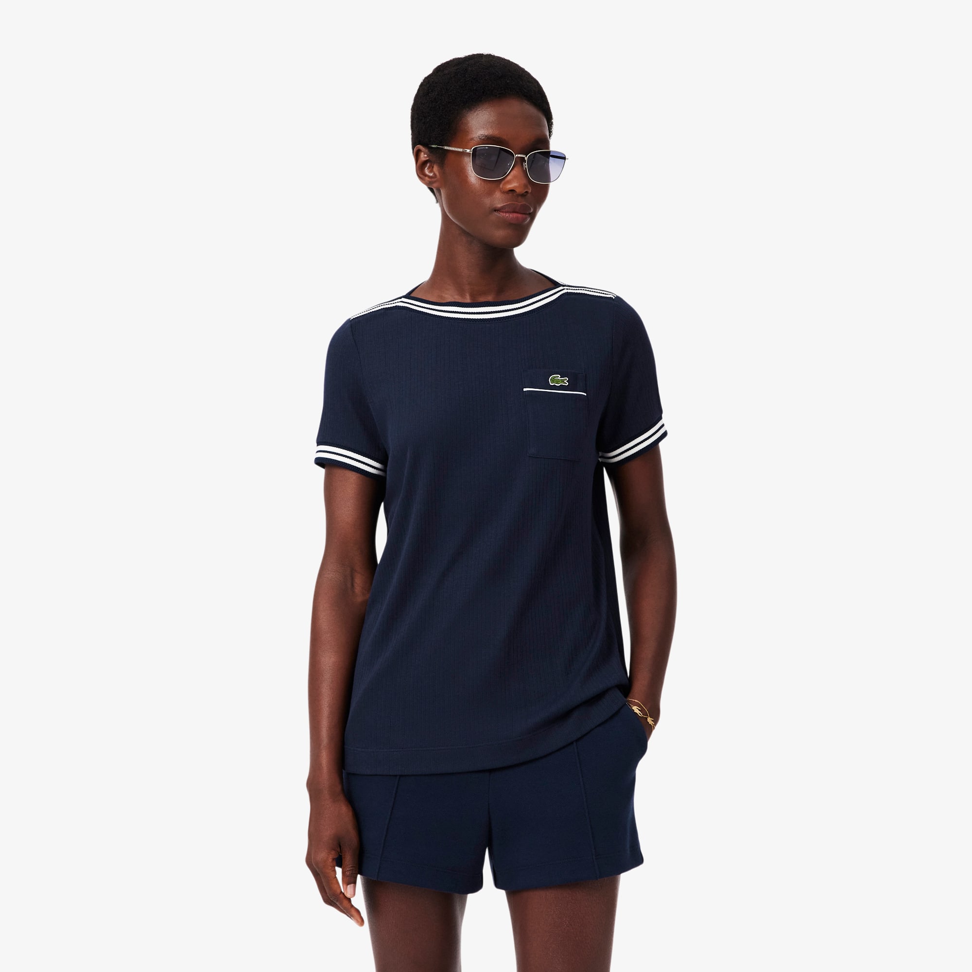 Lacoste French Made Boat Neck T-shirt