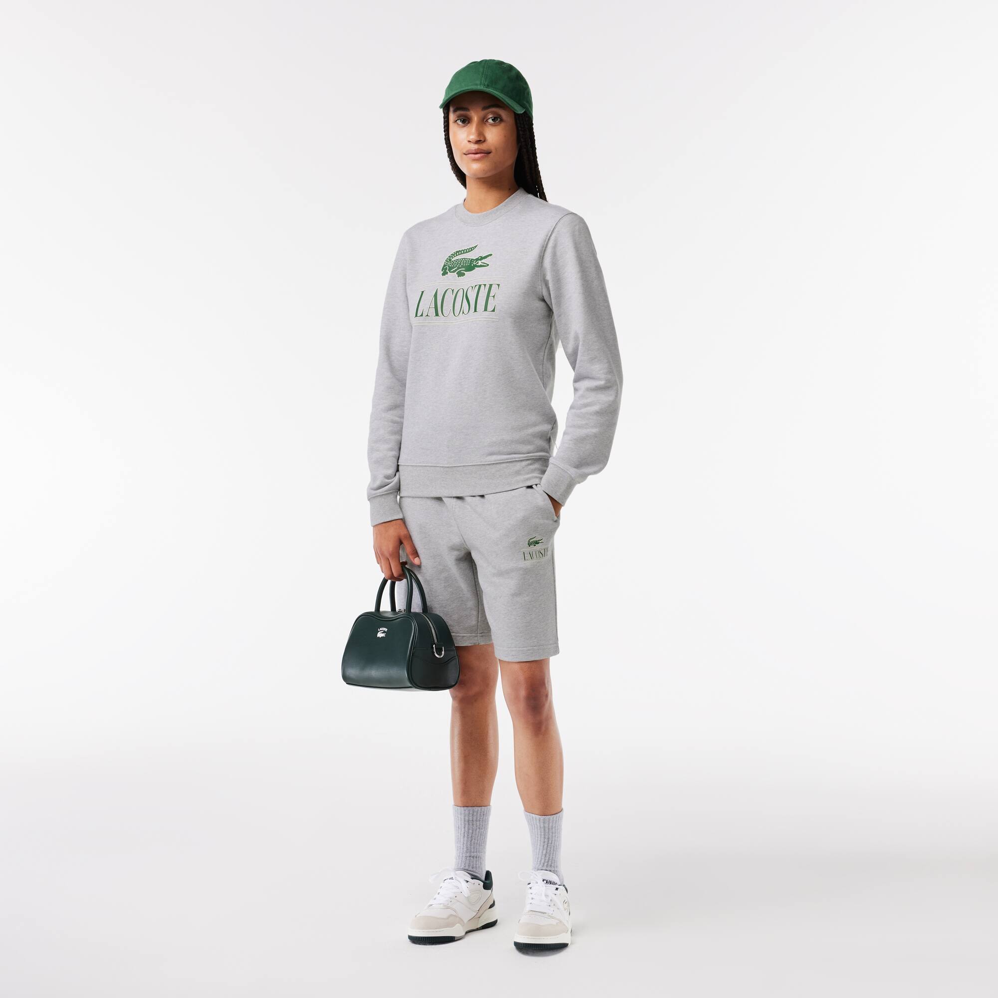 Unisex Fleece Crew Neck Print Sweatshirt - Sweaters