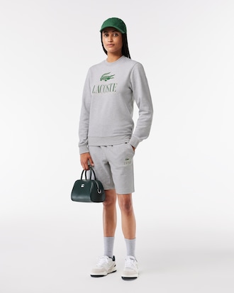 Unisex Fleece Crew Neck Print Sweatshirt