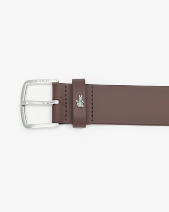 Cintur&oacute;n De Piel Lisa Para Hombre