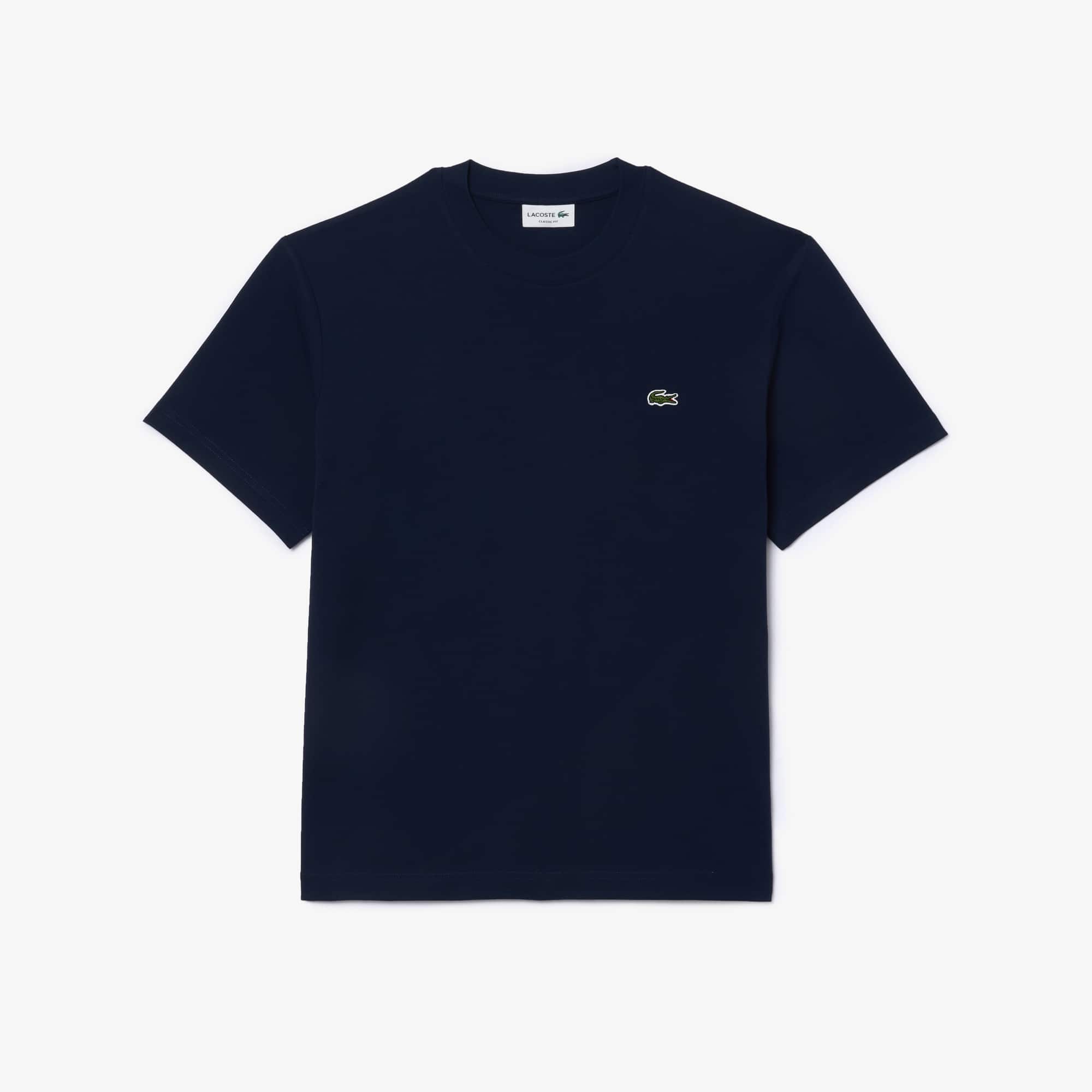 Tシャツ・カットソー LACOSTE Men T-shirt Navy TH8174 166 Navy cotton crew neck T-Shirt Lacoste - TH8174/166 – Dhaene