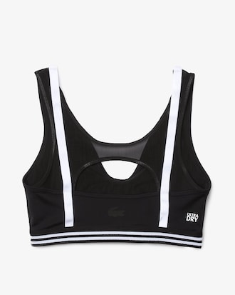 Sujetador deportivo Lacoste SPORT con detalles en contraste y recortes para mujer