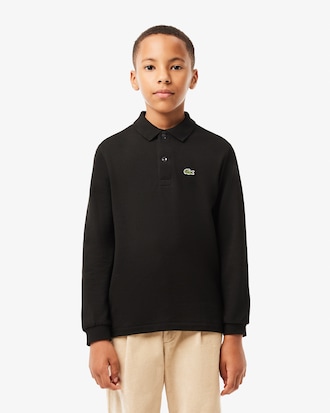 Kids' Long Sleeve Petit Piqué Polo