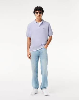 Men's Relaxed Fit Cotton Polo Sweater