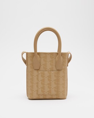 Minicartera de mujer con monograma estampado