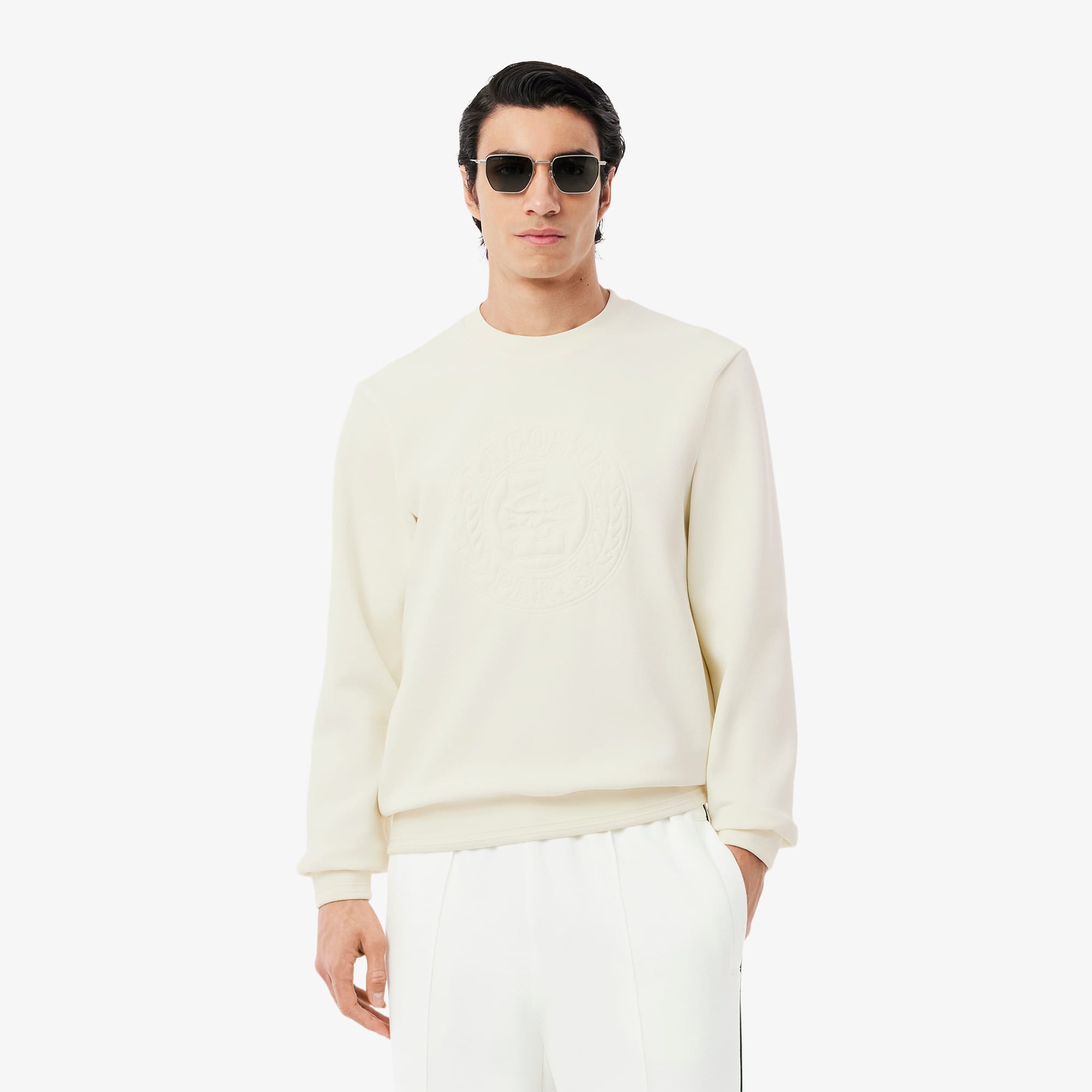 Lacoste Men's Embossed Logo Piqué Sweatshirt