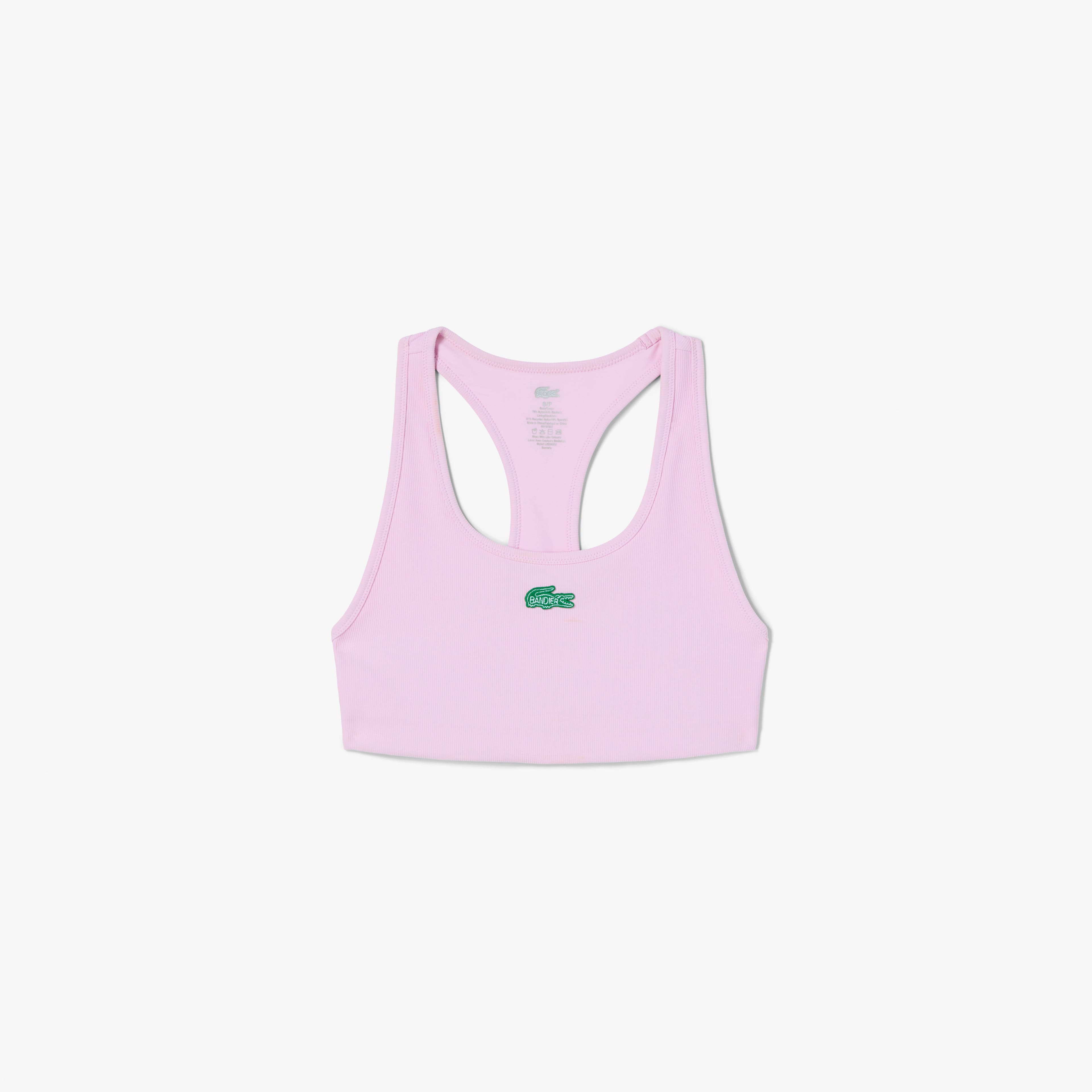 Women's Lacoste x Bandier Ribbed Sports Bra - T-Shirts