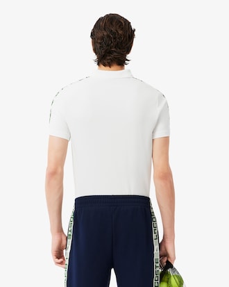 Men's Ultra Dry Branded Stripe Tennis Polo