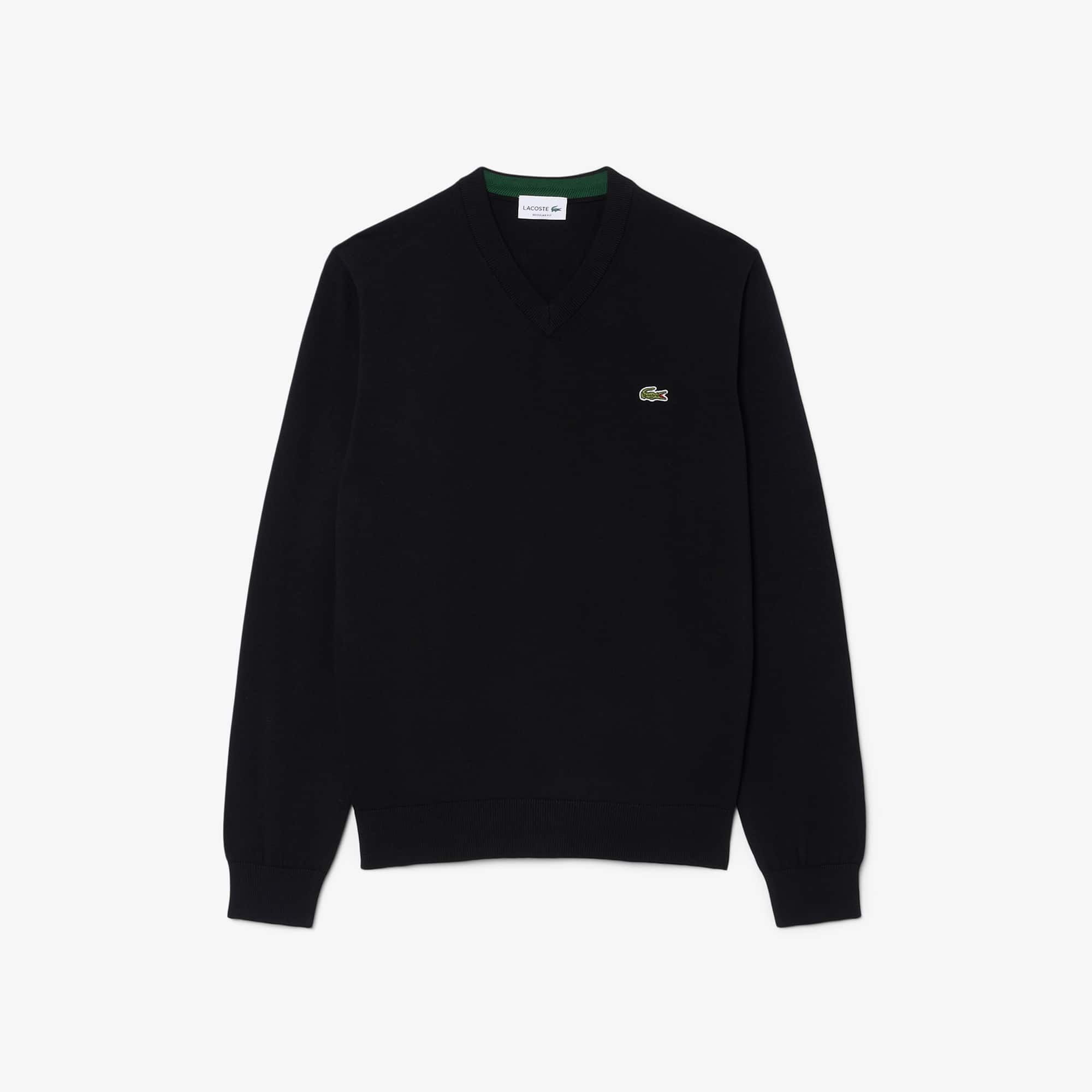 Men's Cotton V-Neck Sweater - Sweaters & Sweatshirts - New In 2026